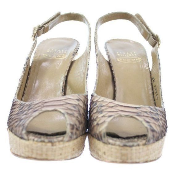 STUART WEITZMAN FOR SCOOP Platform Sandals Size 8 - Picture 2 of 5